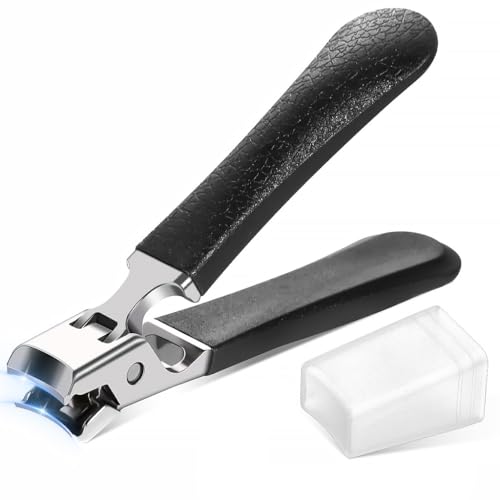 MAYCREATE Toenail Clipper Large Nail Clipper Heavy Duty Stainless Steel Nail Clipper with PP Handle Scattering-proof Wide Jaw Nail Clipper for Thicker Nail, Toenail, Hard Nails MAYCREATE Toenail Clipper Large Nail Clipper Heavy Duty Stainless Steel Nail Clipper with PP Handle Scattering-proof Wide Jaw Nail Clipper for Thicker Nail, Toenail, Hard Nails
